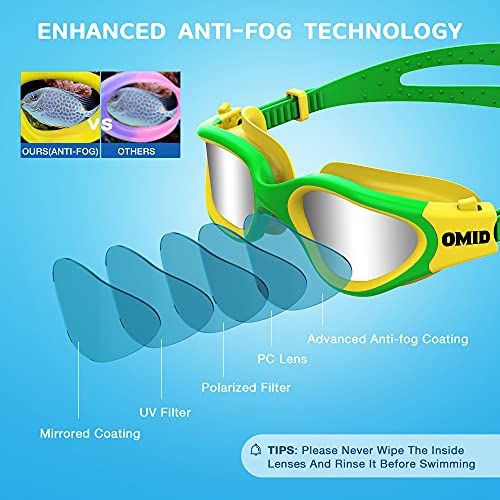 Details about   Omid Swim Goggles Comfortable Polarized Anti-Fog Swimming Goggles For 